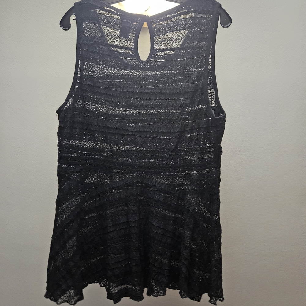 Torrid Black Lace Sleeveless Top 1